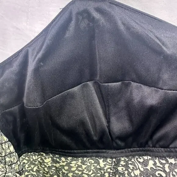 R&K Originals VTG Women's Strap Floral Dress Black/White fit and flare Sz 12 - Picture 15 of 16